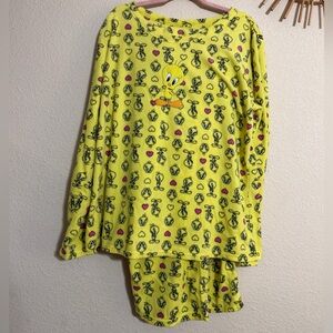 NWOT Looney Tunes Warner Bros. Tweety Bird Fleece Pajama Pant Set